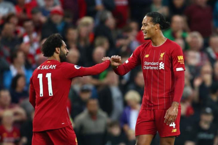 فان دايك ومحمد صلاح فان دايك ومحمد صلاح